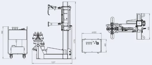 Шиномонтажний стенд для вантажних автомобілів (захоплення диска 17.5/19.5/22.5") 380B LC585 380V BRIGHT