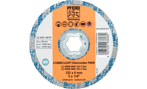 Круг 125*6 CC-PNER MW 125 SiC F система COMBICLICK для шліфування нерж.