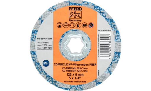 Круг 125*6 CC-PNER medium hard система COMBICLICK для шліфування нерж.