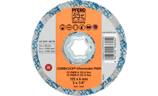 Круг 125*6 CC-PNER H 125 A F система COMBICLICK для шліфування нерж.