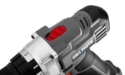 Шурупокрут-дриль акумуляторний GRAPHITE Energy+ 18В 1х2А·год 44Нм 0-350·0-1250об/хв ЗП 1.2кг