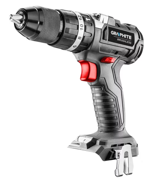 Шурупокрут-дриль акумуляторний GRAPHITE Energy+ 18В 58Нм 3 швидкості 0-500·0-1700об/хв 1.21кг без АКБ та ЗП