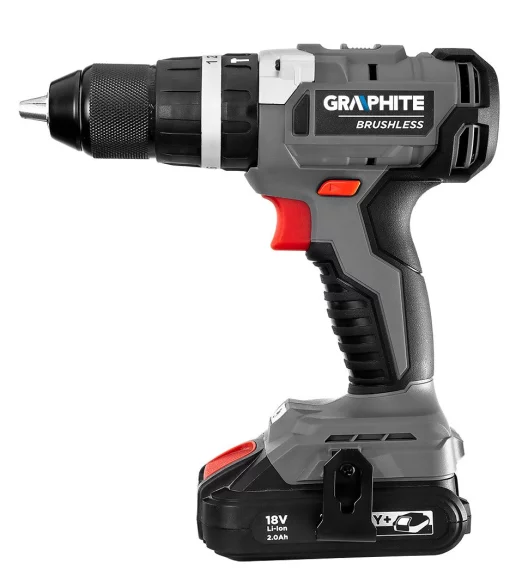 Шурупокрут-дриль акумуляторний GRAPHITE Energy+ 18В 58Нм 3 швидкості 0-500·0-1700об/хв 1.21кг без АКБ та ЗП