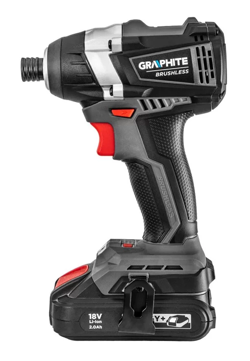 Гайковерт ударний GRAPHITE Energy+ 18В 200Нм 2700об/хв 3 швидкості 1.2кг без АКБ та ЗП