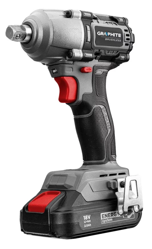Гайковерт ударний GRAPHITE Energy+ 18В 450Нм 2600об/хв 1/2" 3 швидкості 1.24кг без АКБ та ЗП