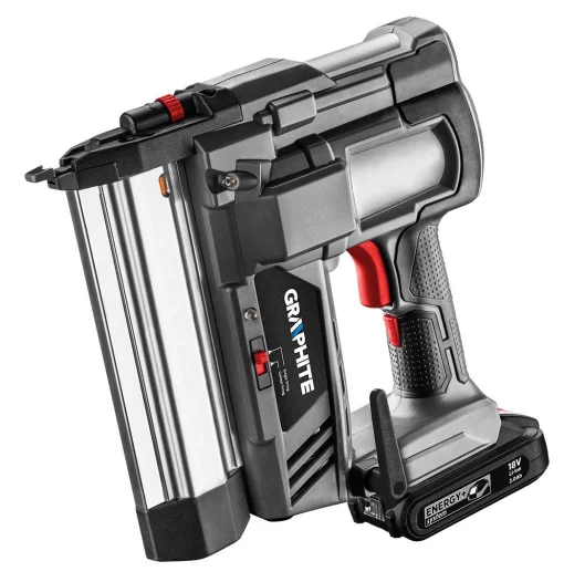 Степлер-цвяхозабивач акумуляторний GRAPHITE Energy+ 18В цвяхи до 50мм скоби до 40мм 2.64кг без АКБ та ЗП