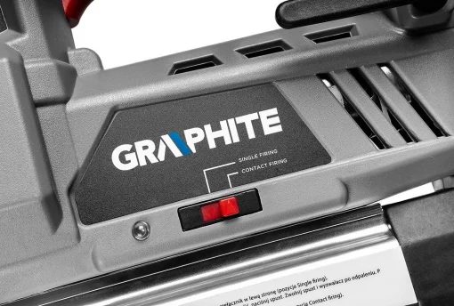 Степлер-цвяхозабивач акумуляторний GRAPHITE Energy+ 18В цвяхи до 50мм скоби до 40мм 2.64кг без АКБ та ЗП