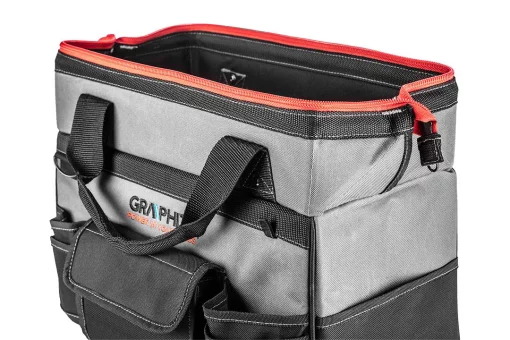 Сумка для інструменту GRAPHITE Energy+, Medium, 18.5л, жорстка конструкція, водостійка, поліестер, 25х42х22.5см, сумісна з 58G093
