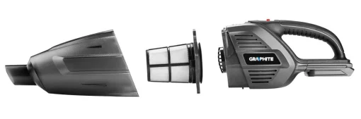 Пилосос акумуляторний GRAPHITE Energy+ 18В 34Вт 3.8кПа контейнер 0.5л HEPA 1.37кг без АКБ та ЗП