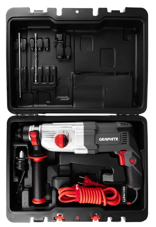 Перфоратор GRAPHITE SDS-plus 900Вт 3.4Дж кейс 6.1кг