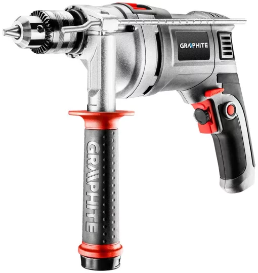 Дриль ударний GRAPHITE Energy+ 450Вт зубчастий патрон 13мм 0-3000об/хв кейс 2.5кг