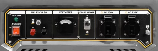 Генератор бензиновий GRAPHITE 230В, 2/2.2кВт, ручний стартер, 40кг