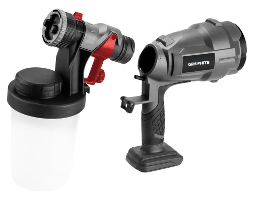 Фарборозпилювач акумуляторний GRAPHITE Energy+ 18В 700мл/хв бачок 900мл 1.45кг без АКБ та ЗП