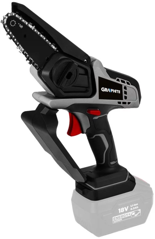 Пила ланцюгова акумуляторна Graphite Energy+ 18В Li-lon 10см 4.6м/сек 1.25кг без АКБ та ЗП