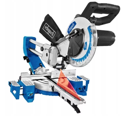 Пилка торцювальна, Scheppach, HM90SL, 2,2кВт, 230В/50Гц, 5200об/хв, Ø216ммх30мм, 0˚=300х65мм, 45˚=20