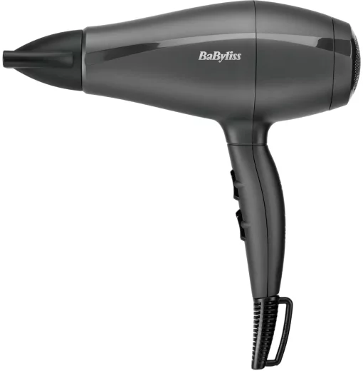 Фен Babyliss Super Light Pro, 2000Вт, 3 режими, HTDC мотор, тонкий концентратор 6 мм, чорний