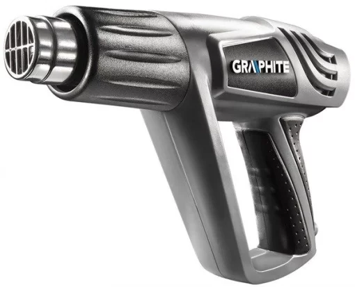 Фен будівельний GRAPHITE 2000Вт 80/600°С 350/550л/хв 0.9кг