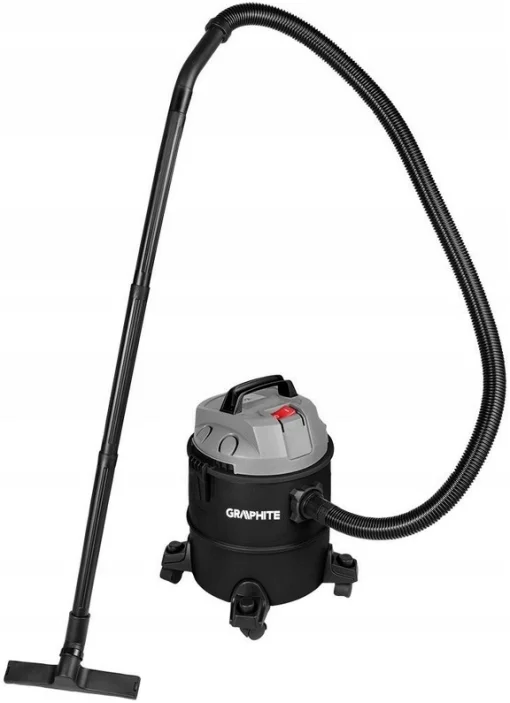 Пилосос професійний GRAPHITE 1200Вт 18кПа контейнер 20л колеса