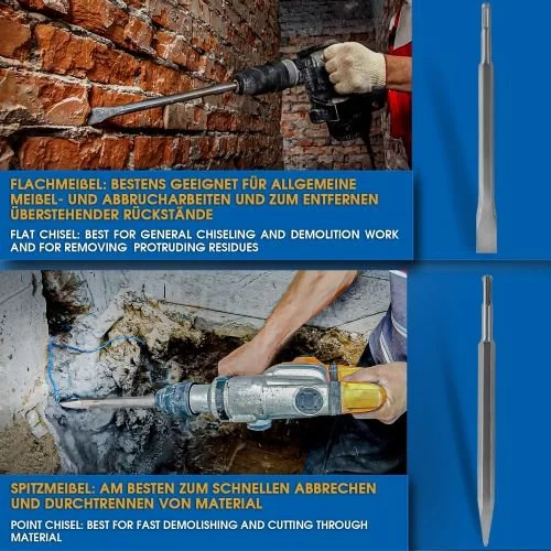 Набір зубил S&R Meister sds-plus 4 шт