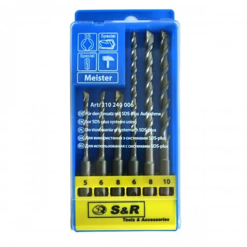 Набір бурів S & R Meister SDS-plus 6 шт.