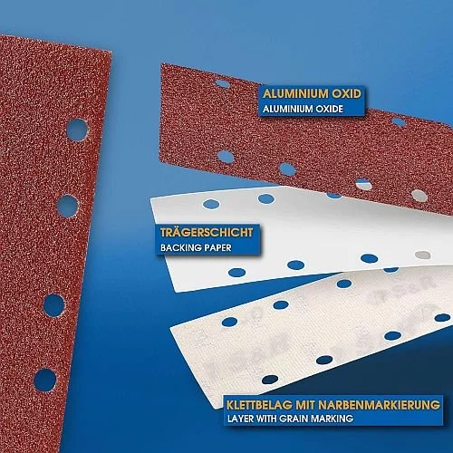 Набір шліфувального паперу для шліфувальних машин S&R 93х185 мм