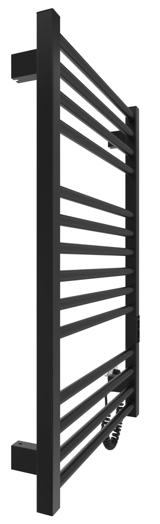 Рушникосушка Hygge Family електрична Derby, 770х530х80мм, таймер-регулятор, сталь, чорний матовий