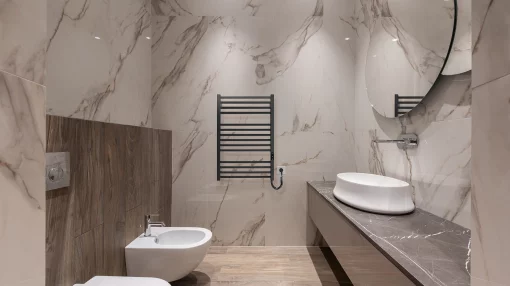 Рушникосушка Hygge Family електрична Derby, 770х530х80мм, таймер-регулятор, сталь, чорний матовий