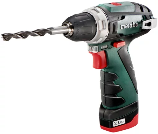 Шурупокрут-дриль акумуляторний Metabo PowerMaxx BS 10.8В 2x2.0А·год 17·34Нм 0-360·0-1400об/хв 0.95кг