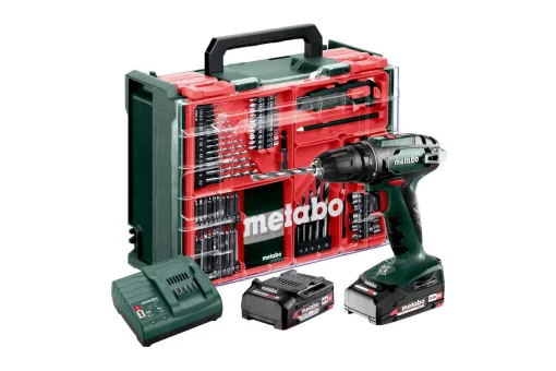 Шурупокрут-дриль акумуляторний Metabo BS 18 Set 18В 2х2А·год 24·48Нм 0-450·0-1600об/хв 1.3кг