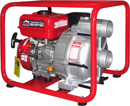 Мотопомпа рукав 75мм, 58м3/год, підйом 26м, брудна вода, SCWT80