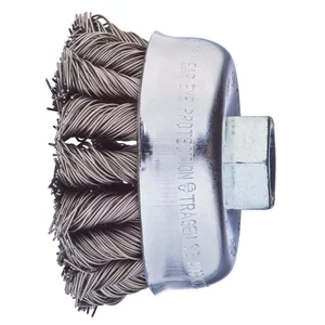 Щітка чашкова з різьбою, плетена 65мм*М14 дріт-0,5мм виконання COMBITWIST сталь