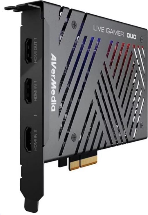 Карта захоплення відео AVerMedia GC570D DUO, 2160p60(pass-through) 1080p60(record), чорний