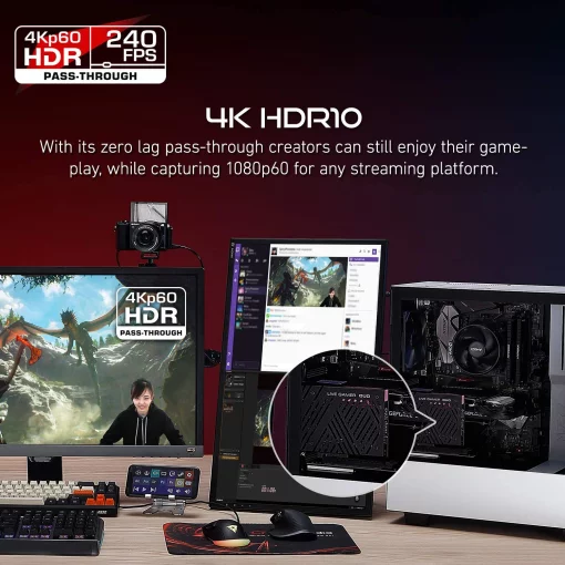 Карта захоплення відео AVerMedia GC570D DUO, 2160p60(pass-through) 1080p60(record), чорний