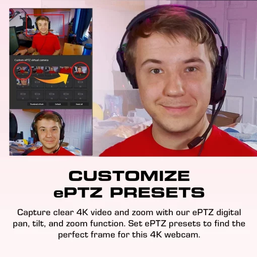 Вебкамера AVerMedia PW513 4K, 30fps, fixed focus, чорний