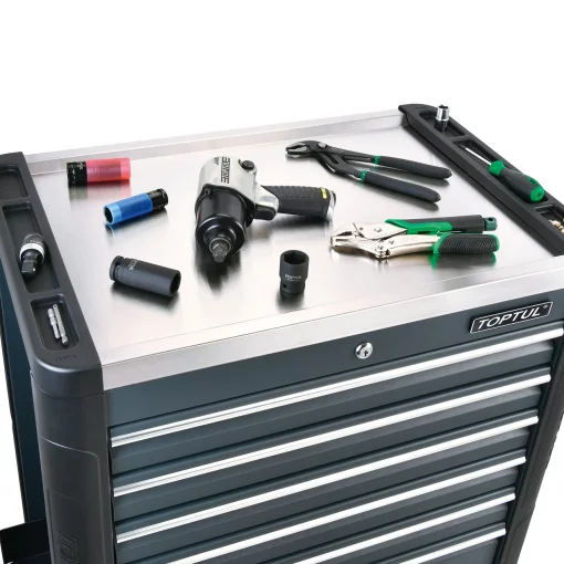 Візок з інструментом (BUMPER SERIES) 7 секцій 340ед. сірий TOPTUL GE-34029