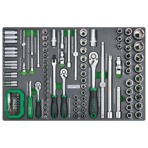 Візок з інструментом (BUMPER SERIES) 7 секцій 340ед. сірий TOPTUL GE-34029