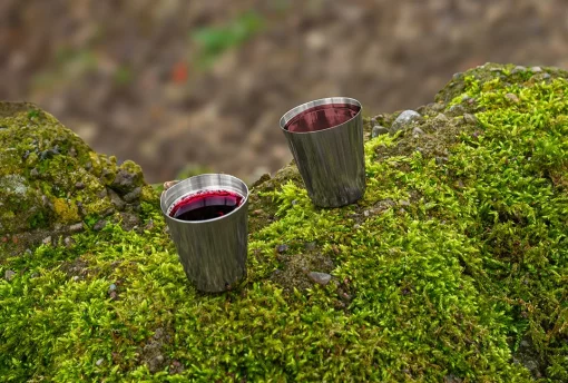 Стакани туристичні Neo Tools, 6шт, 30мл, нержавіюча сталь, чохол