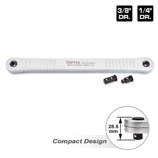 Подовжувач-редуктор для роботи в обмеженому просторі 3/8"x1/4", 3/8x3/8 з адаптерами TOPTUL CAPA0812