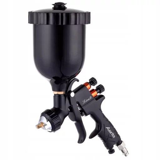 Фарбопульт пневматичний LVMP верх.пласт.бачок 600 мл, 2,0 мм AUARITA LION-B-2.0LM