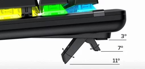 Клавіатура механічна HyperX Alloy Origins PBT 104key, AqUK, USB-A, EN/UA, RGB, чорний