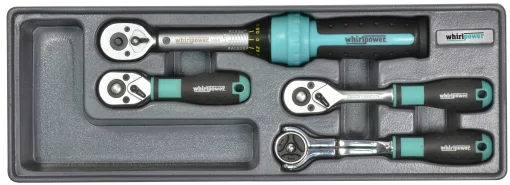 Набір трещіток 1/4" 4од ложемент+динамометричний ключ