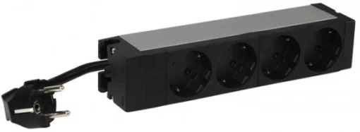 Пристрій розподілення електроживлення Legrand Rack PDU, 1U, 16А, (4) Schuko, кабель живлення 1м