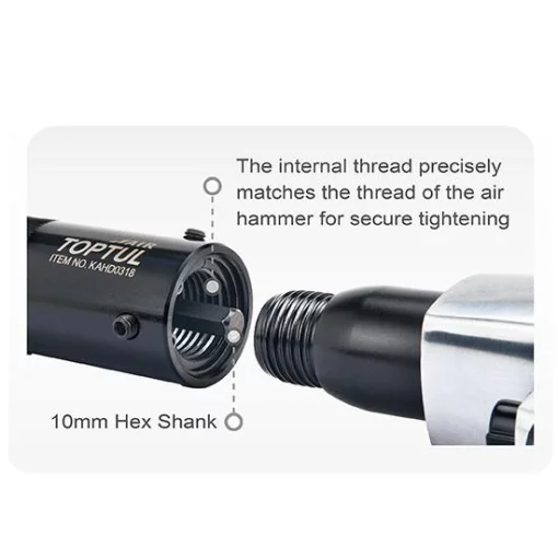 Голчаста насадка для пневмомолотка KAHA3217 TOPTUL KAHD0318