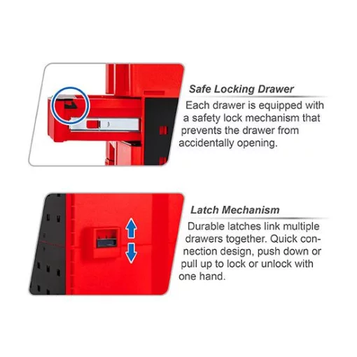 Висувний ящик двосекційний модульний для TBCE0202 TOPTUL TEAK4601