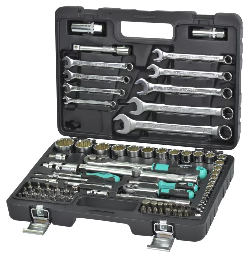 Набір інструментів 84од. 1/2-1/4" 10-32мм+ ключі та біти