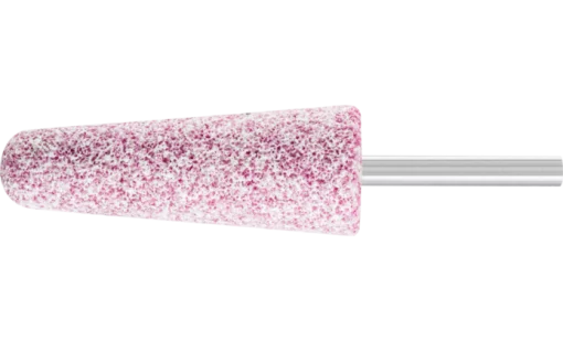 Шліфувальна головка абраз. d-25*70мм конічна, хв.-6мм, Р-30, тверд. M для метал. KE2570 6 ADW30M5V рожева