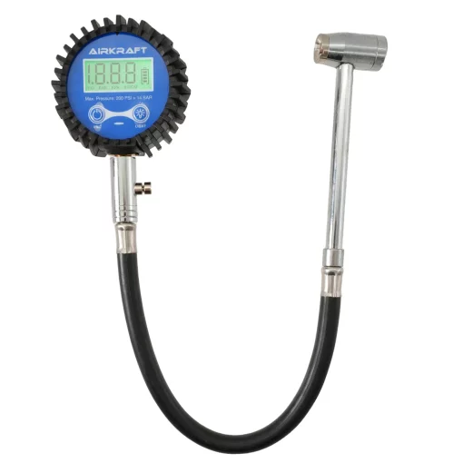 Цифровий автомобільний манометр для перевірки тиску в шинах зі шлангом AIRKRAFT STG-34