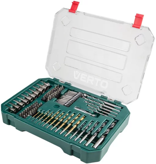 Набір свердел та біт Verto, кейс, 81шт