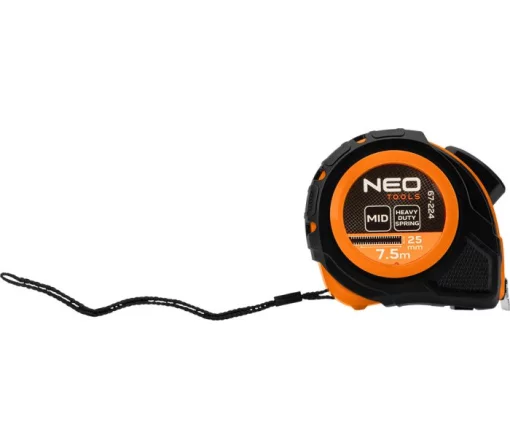 Рулетка Neo Tools, 7.5мx25мм, з фіксатором змотування