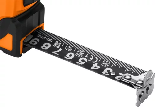 Рулетка Neo Tools Super Black, 7.5мx25мм, з фіксатором змотування, магніт